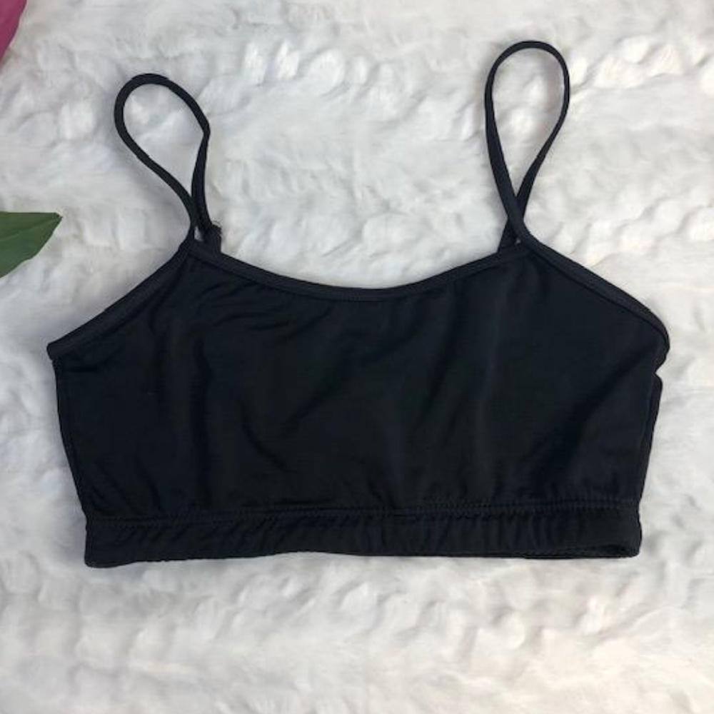 🍃 Dance Dimension Girls Black Bra Top